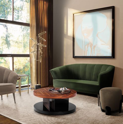 Modernes Sofa - MAYA 2  - BRABBU DESIGN FORCES - Samt / mit Armlehnen / grün
