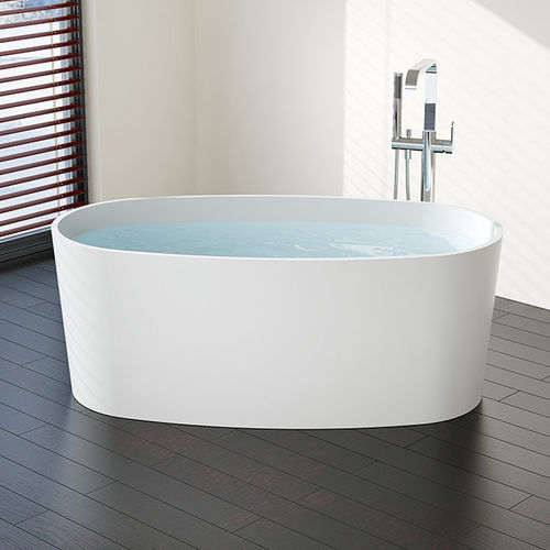 Ovale Badewanne - BW-08 - Badeloft GmbH - freistehend / Mineralguss / weiß