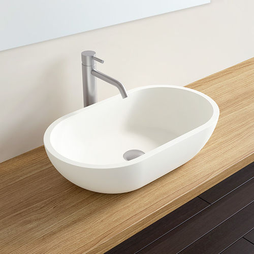 Aufsatzwaschbecken - WB-02 - Badeloft GmbH - Mineralguss / oval / modern