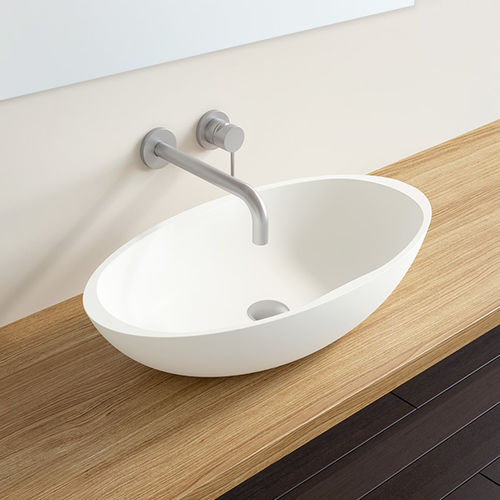 Aufsatzwaschbecken - WB-04 - Badeloft GmbH - oval / aus Mineralguss