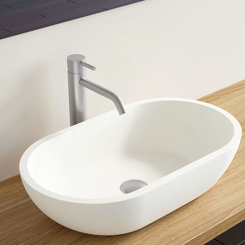 Einhebelmischer für Waschtisch - WAT-01-XL   - Badeloft GmbH - Aufsatz / Edelstahl / für Badezimmer