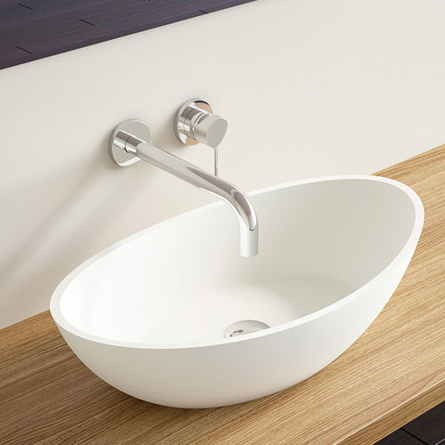 Einhebelmischer für Waschtisch - WAT-02-XL - Badeloft GmbH - für Handwaschbecken / wandmontiert / Edelstahl