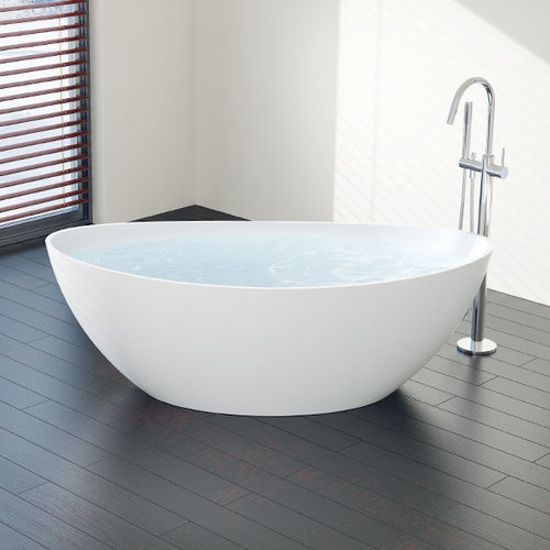 Ovale Badewanne - BW-03-M - Badeloft GmbH - freistehend / Mineralguss / weiß