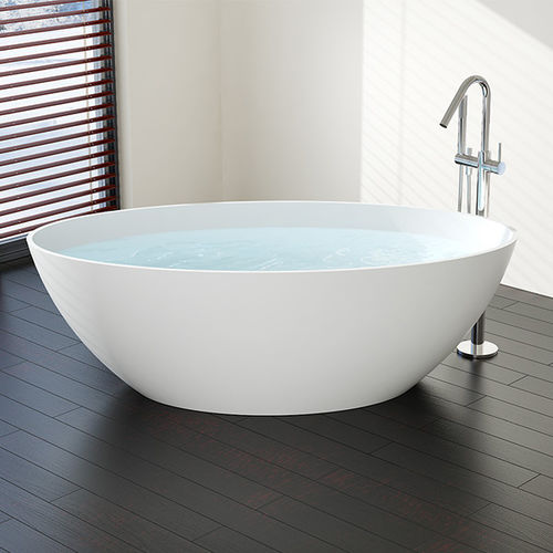 Ovale Badewanne - BW-05-L - Badeloft GmbH - freistehend / Mineralguss / weiß