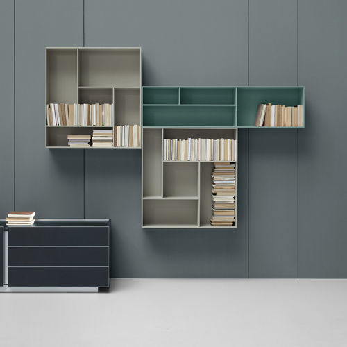 Wandmontiertes Regal - Ostin - Balma - modern / MDF / Holzfurnier