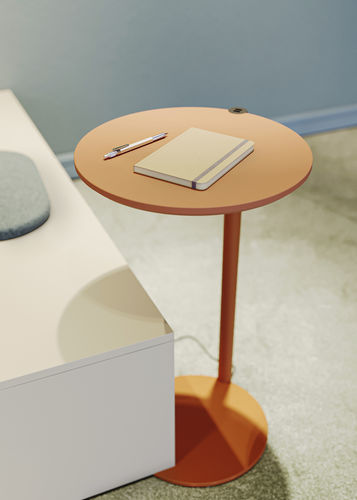 Moderner Beistelltisch - DROPS - Balma - MDF / Gestell aus Metall / rund