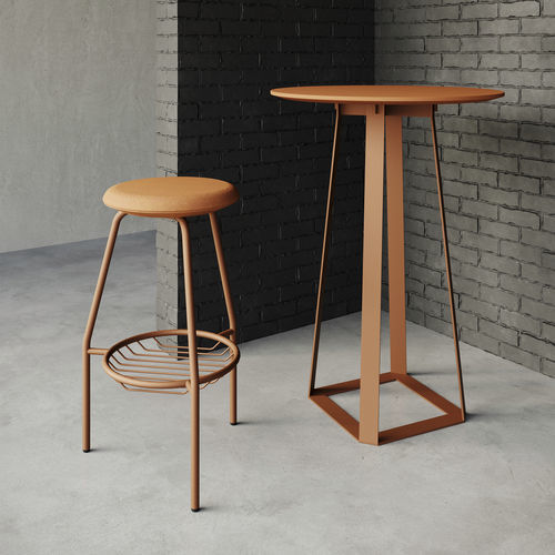 Moderner Stehtisch - H2 - Balma - MDF / Holzfurnier / melaminbeschichtet