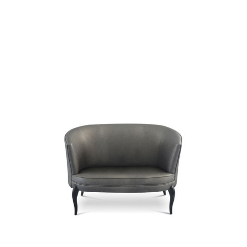 Klassisches Sofa - DÉLICE - KOKET Love Happens - Stoff / braun / rot