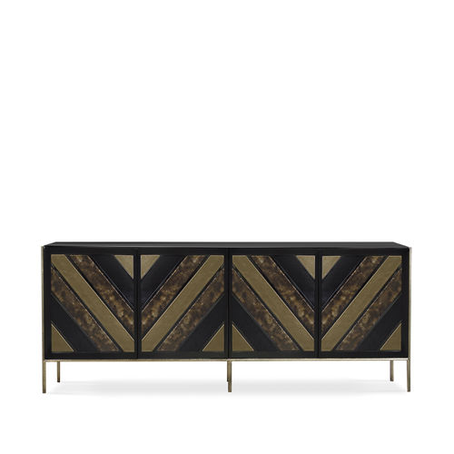 Modernes Sideboard - OPIUM - KOKET Love Happens - lackiertes Holz / Metall