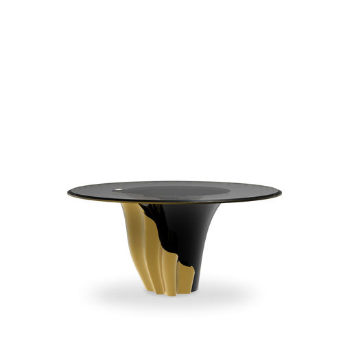 Designtisch / originell - YASMINE - KOKET Love Happens - Massivholz / rund