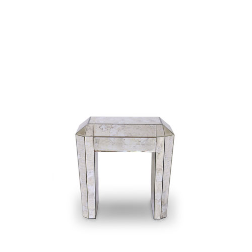 Nachttisch / Art Deco - TAMARA - KOKET Love Happens - Glas / mit Schublade / für Privatgebrauch