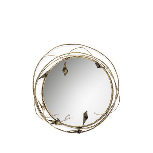 Wandmontierter Spiegel - STELLA - KOKET Love Happens - originelles Design / rund / Messing