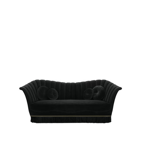 Klassisches Sofa - CAPRICHOSA - KOKET Love Happens - Samt / beige / schwarz