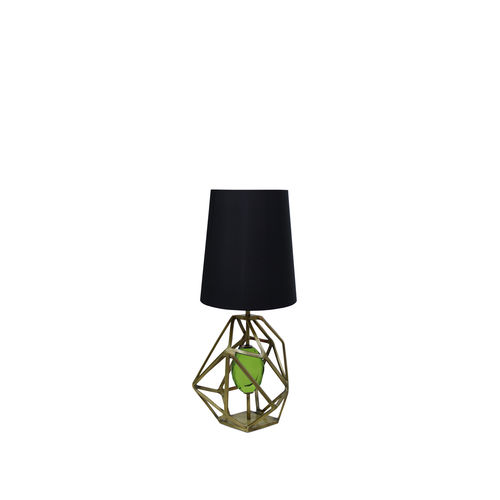 Tischlampe - GEM - KOKET Love Happens - Messing / Stoff / modern