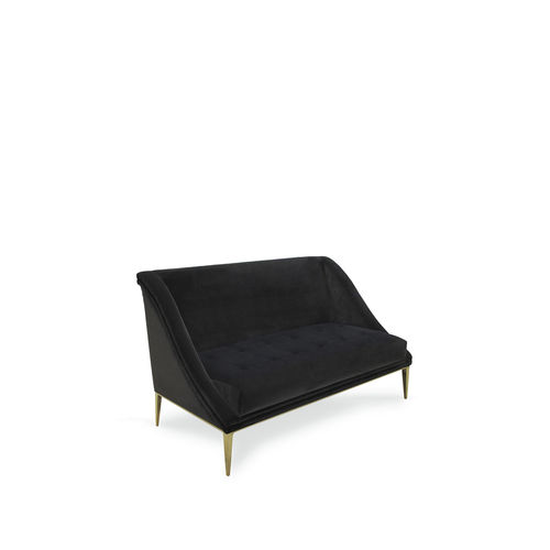 Klassisches Sofa - GEISHA - KOKET Love Happens - Samt / grau / schwarz