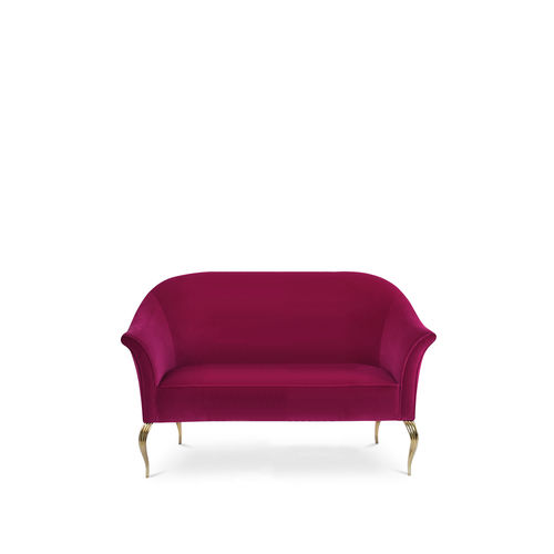 Klassisches Sofa - MIMI  - KOKET Love Happens - Samt / mit Armlehnen / rosa