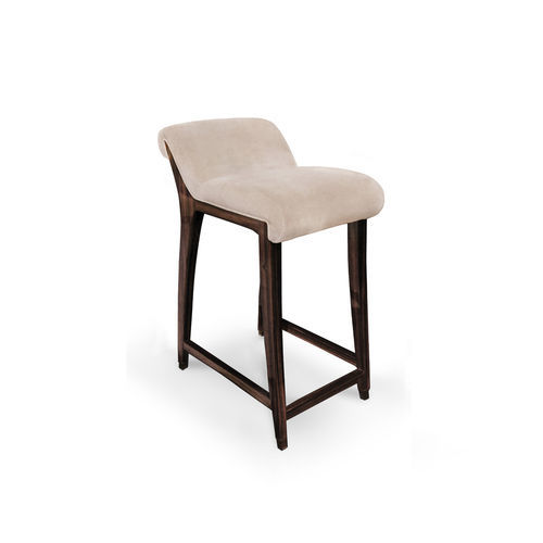 Klassischer Barhocker - INCANTO - KOKET Love Happens - Samt / Gestell aus Ebenholz / Gestell aus Furnierholz