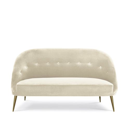 Modernes Sofa - ABERDEEN - KOKET Love Happens - Samt / mit Armlehnen / beige