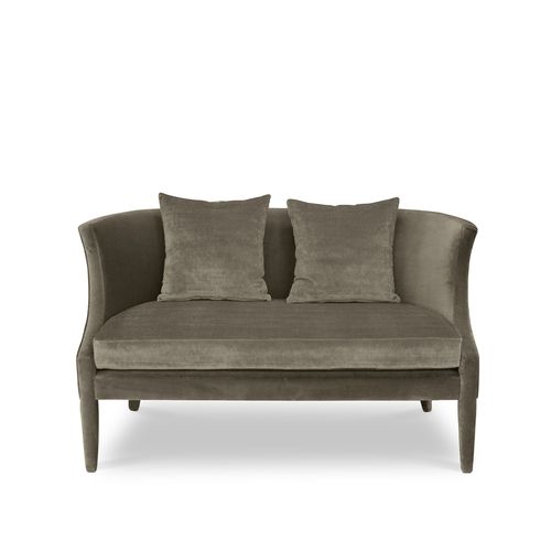 Klassisches Sofa - ATHINA  - KOKET Love Happens - Samt / mit abnehmbarem Kissen / Hochlehner