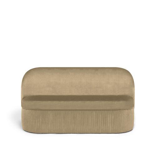 Modernes Sofa - VENICE - KOKET Love Happens - Samt / beige / Farbe anpassbar