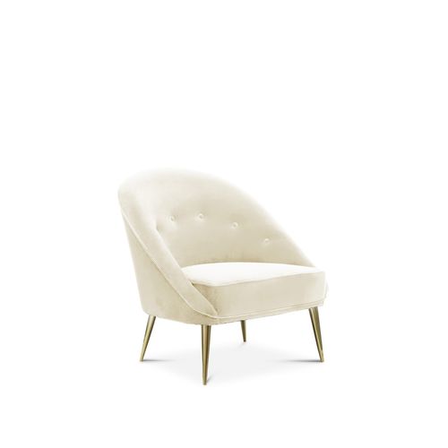 Moderner Sessel - ABERDEEN - KOKET Love Happens - Samt / Farbe anpassbar / mit 4 Beinen