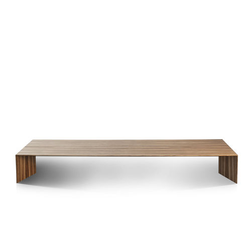 Moderner Couchtisch - ARCH - Branca-Lisboa - Eiche / Nussbaum / lackiertes Holz