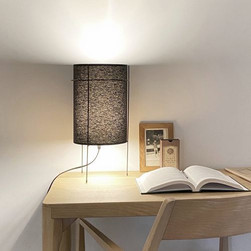 Tischlampe - LIN - Branca-Lisboa - Stahl / Baumwolle / PVC