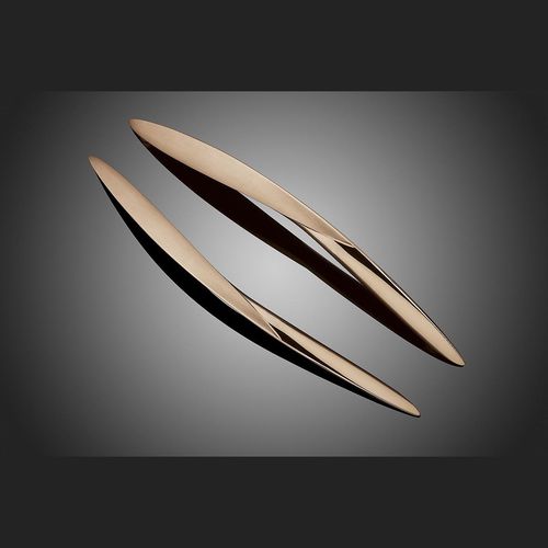 Türstoßgriff - MERIDIAN - FORMS+SURFACES - Bronze / Edelstahl / modern