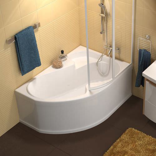 Badewanne für Eckeinbau - ROSA I - RAVAK - Acryl / weiß