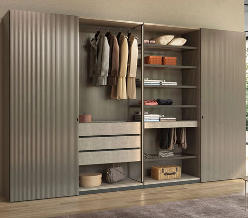 Moderner Kleiderschrank - KabinArmadio® - Presotto - Glas / melaminbeschichtet / mit Falttüren