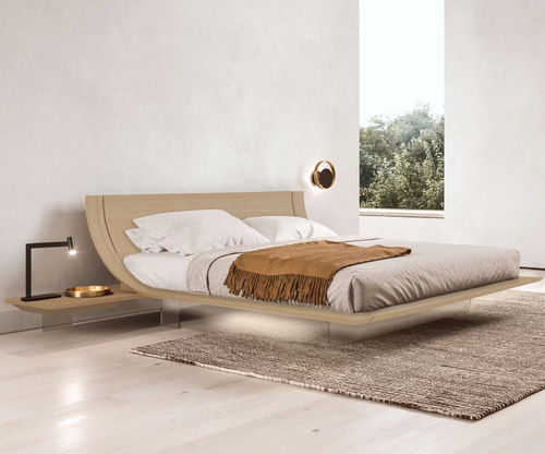 Doppelbett - Aqua - Presotto - modern / Kopfteil / mit Nachttisch