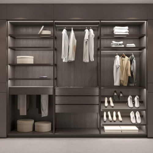 Begehbarer Kleiderschrank / Eck - Tecnopolis Free - Presotto - Modul / modern / melaminbeschichtet