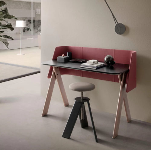 Bodenstehender Schreibtisch - Squid - Presotto - modern / Holz / gerade