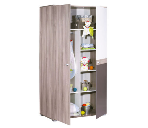 Moderner Kleiderschrank - XX192 - Sauthon - Holz / mit Schwingtür / für Kinder