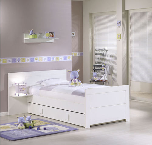 Einpersonenbett - 7Z621 - Sauthon - modern / für Kinder (Unisex) / Holz