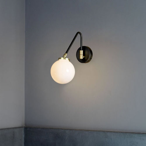 Moderne Wandleuchte - ARRAY SINGLE - cto lighting - für den Innenraum / Messing / Opalglas