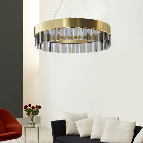 Moderner Kronleuchter - SOLARIS - cto lighting - Glas / Messing / mit Glühlampe