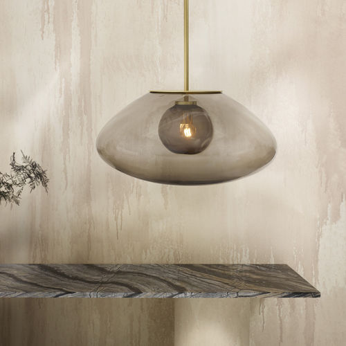 Hängelampe - PETRA - cto lighting - Rauchglas / modern / mit Kabel