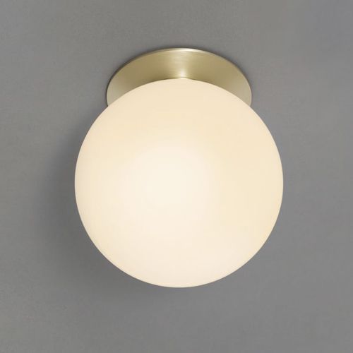 Moderne Deckenleuchte - MEZZO FLUSH  - cto lighting - rund / Opalglas / Metall