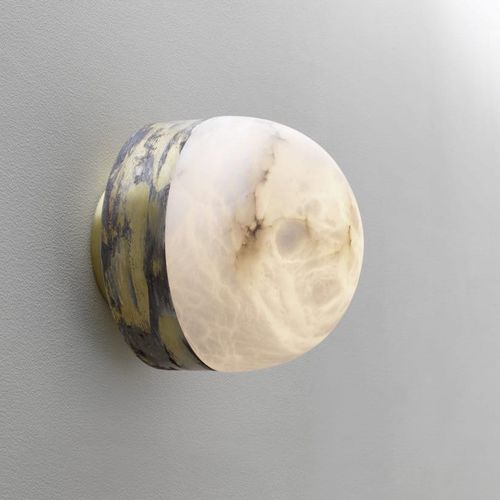 Moderne Wandleuchte - LUCID - cto lighting - für den Innenraum / Messing / Alabaster
