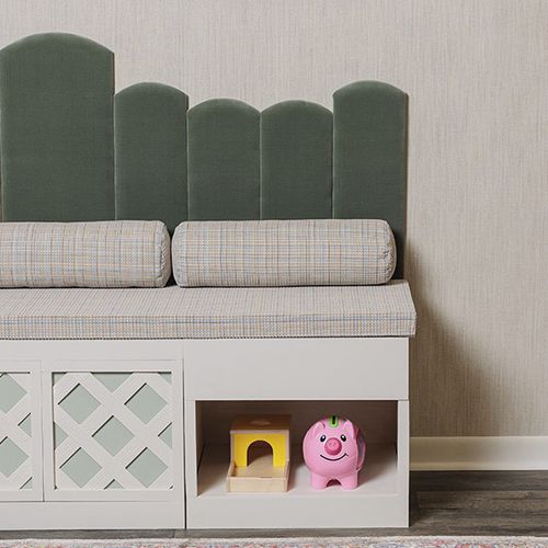 Möbelstoff - 4511 PLAYGROUND - BRENTANO - geometrisches Muster / Polyester / breit