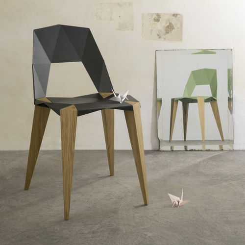Stuhl / originelles Design - PYTHAGORAS 4 - Kubikoff - für den Innenraum / Aluminium / Gestell aus Metall