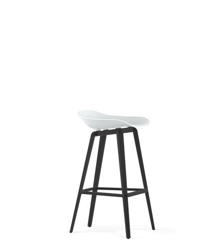 Moderner Barhocker - SLICE  - Kubikoff - Kunstleder / Polypropylen / Gestell aus Metall