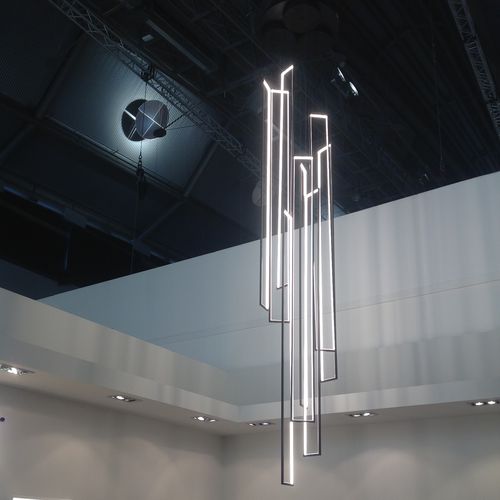 Hängelampe - CASCADE MIRÉ – 9 - CINIER - Stahl / modern / mit Kabel