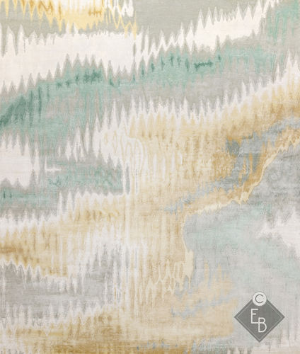 Wolle-Teppich - ALCHEMY MINT - Edition Bougainville - modern / Motiv / PET