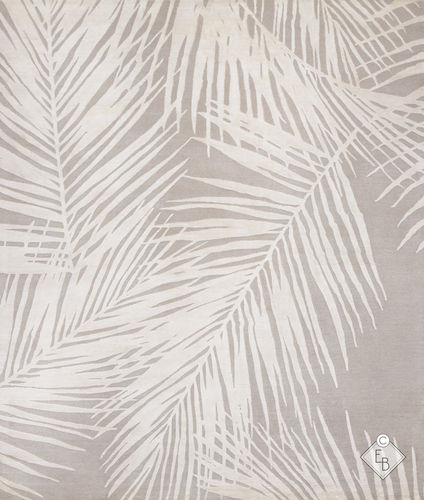 Moderner Teppich - BRAHEA IVORY - Edition Bougainville - Naturmotiv / Wolle / Seide