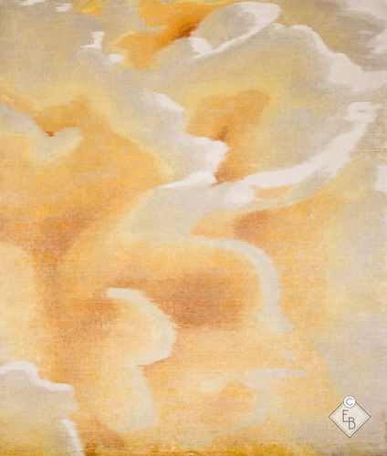 Teppich aus pflanzlicher Seide - COTTON SUNLIGHT - Edition Bougainville - modern / Motiv / PET