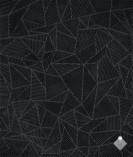 Moderner Teppich - IENA ABYSSE - Edition Bougainville - Streifenmuster / mit geometrischen Motiven / PET