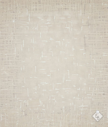 Moderner Teppich - FIBER STUC - Edition Bougainville - Streifenmuster / PET / Wolle