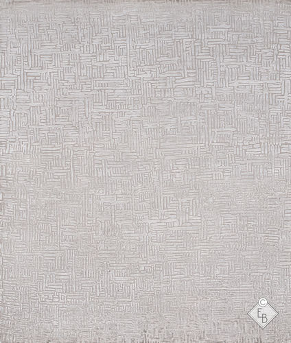 Moderner Teppich - WICKER SILVER - Edition Bougainville - Motiv / PET / Wolle